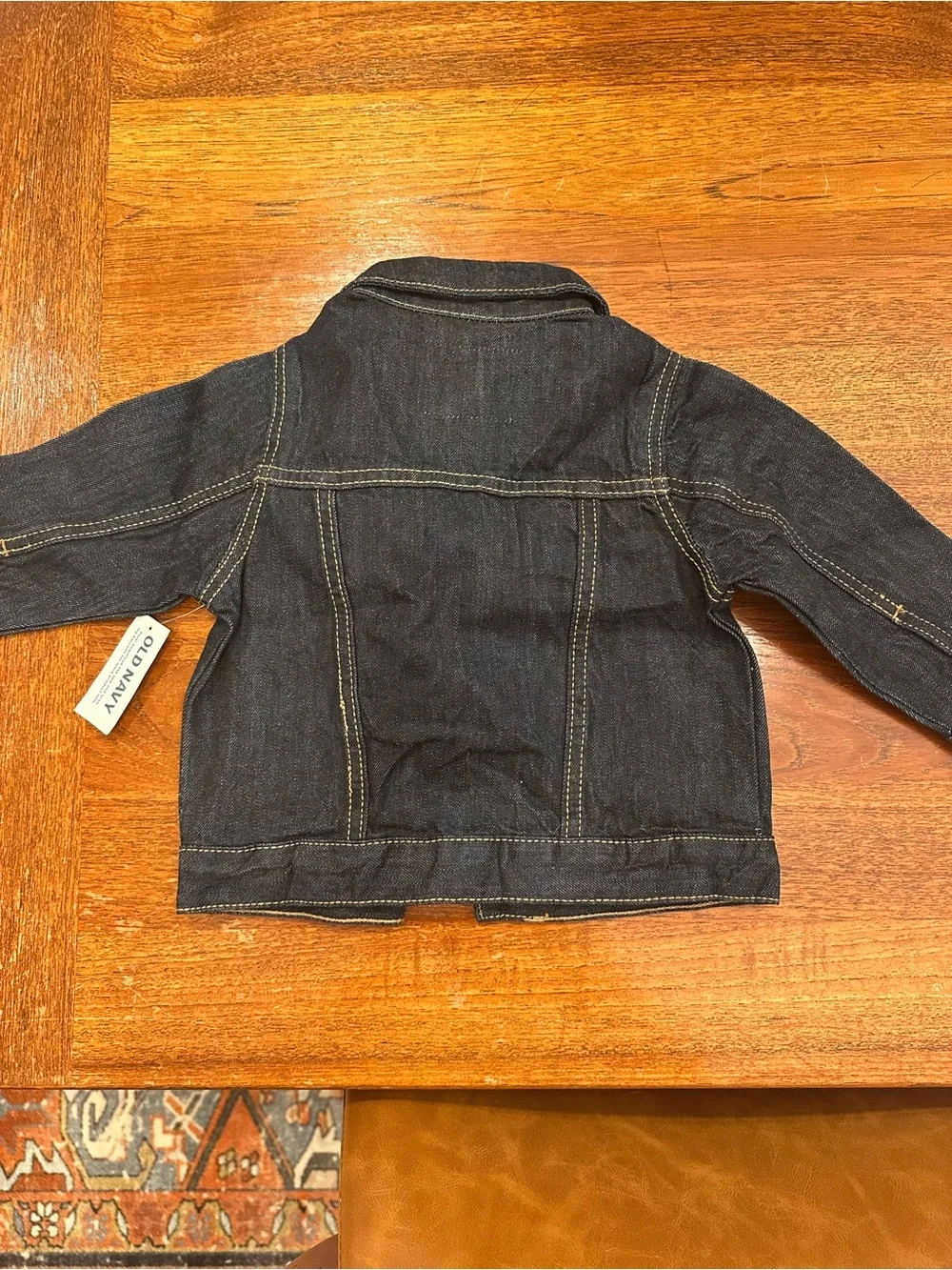 NWT Old Navy Unisex Dark Wash Denim Jacket, 12-18 Months